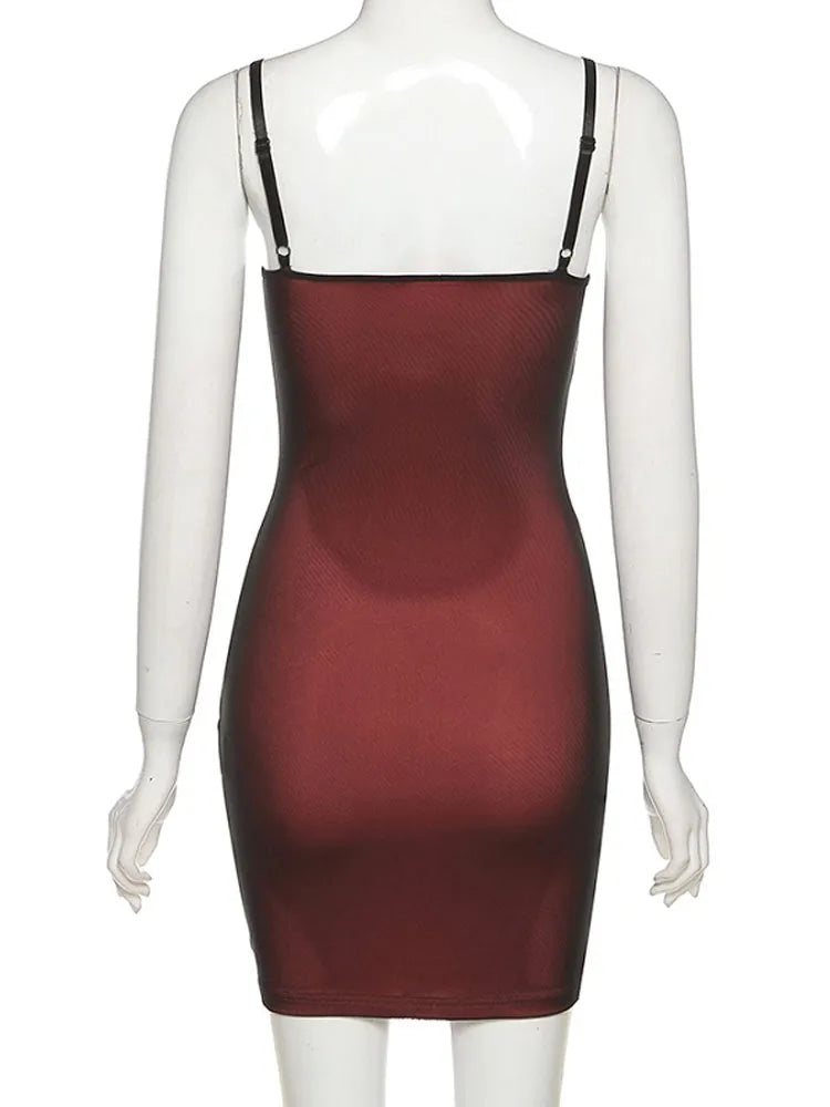 Women's Mesh Sleeveless Bodycon Mini Dress | Wovetsa