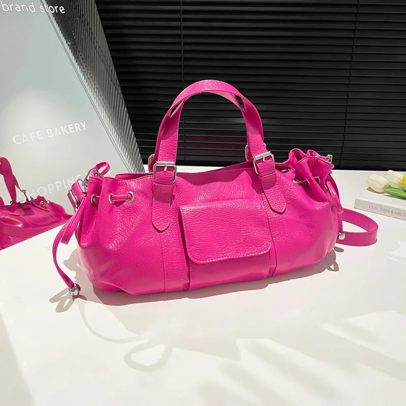 PU Leather Pillow Crossbody Bag | Wovetsa