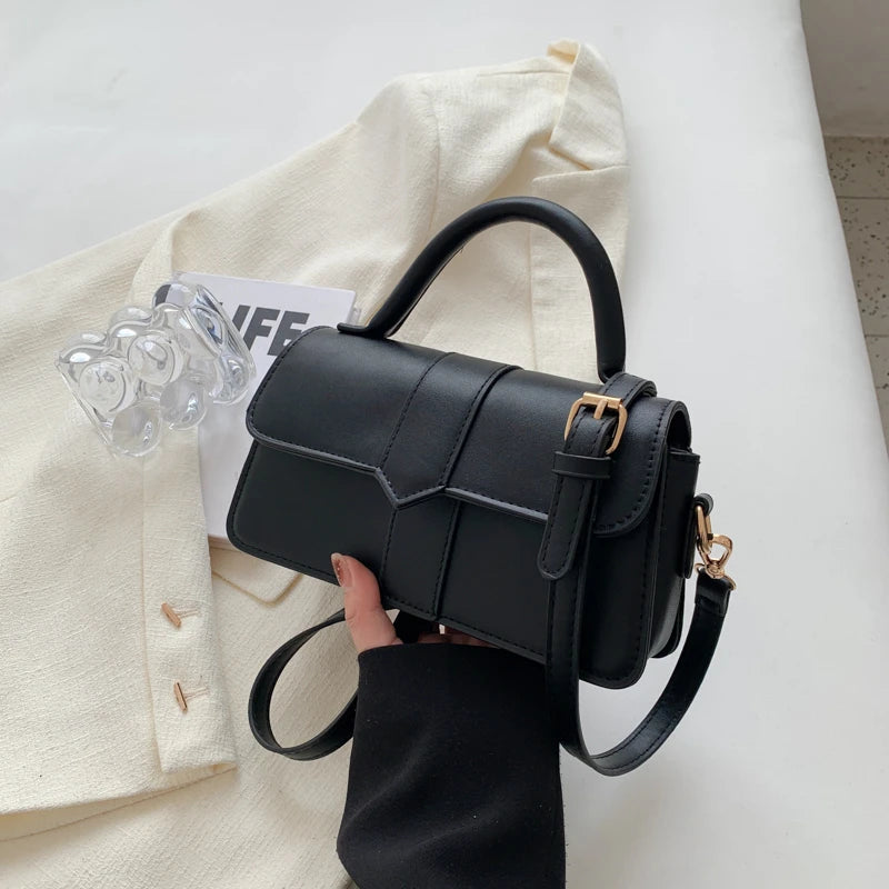 Vintage Square Satchel Shoulder Bag | Wovetsa