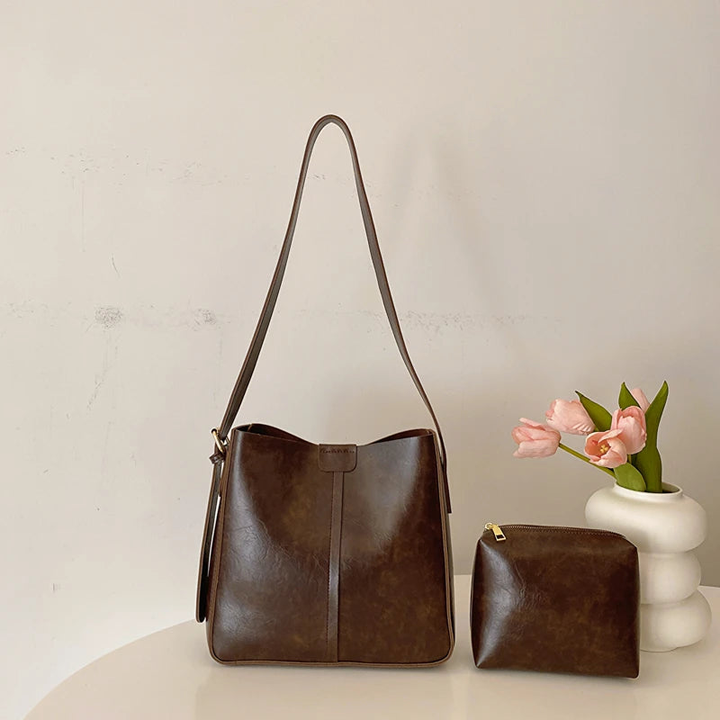 Retro Tote Bag & Small Purse Set | Wovetsa