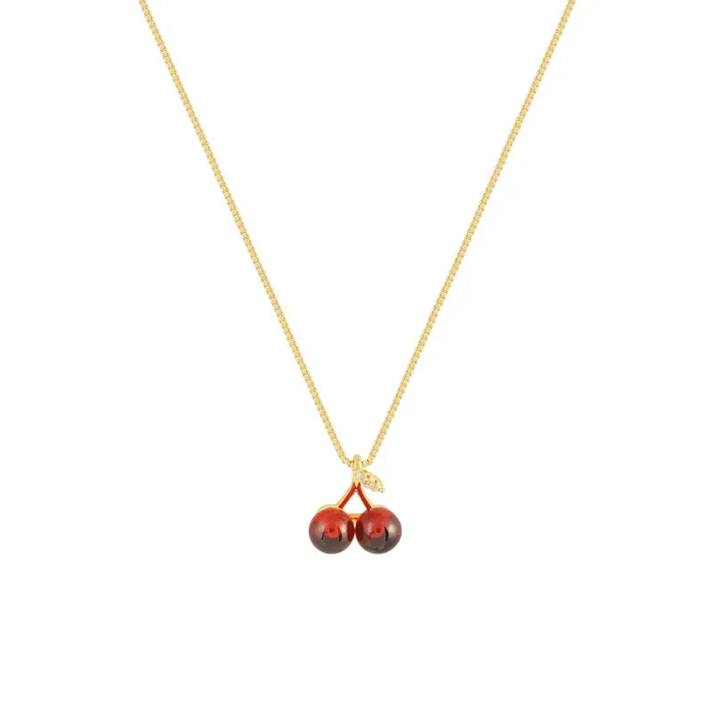 Cherry Pendant Necklace | Wovetsa