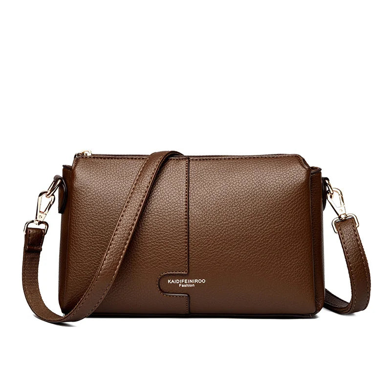 Soft PU Leather Flap Shoulder Bag | Wovetsa