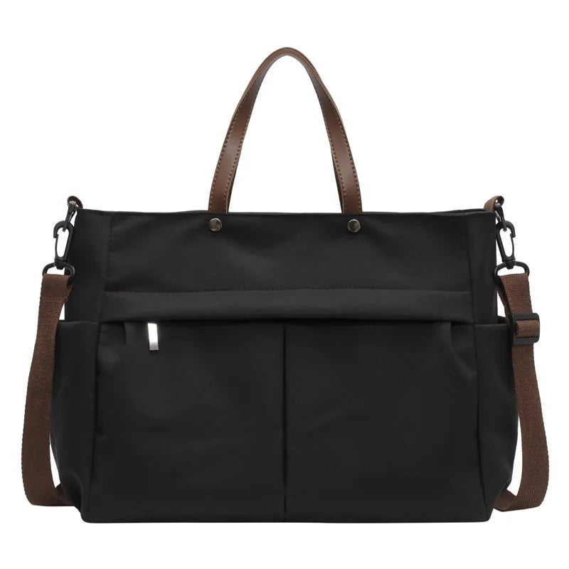 Nylon Tote Bag with Dual Pockets | Wovetsa
