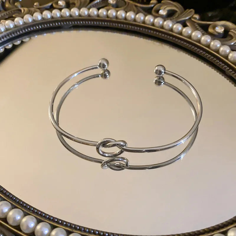 Twisted Stainless Steel Cuff Bracelet | Wovetsa