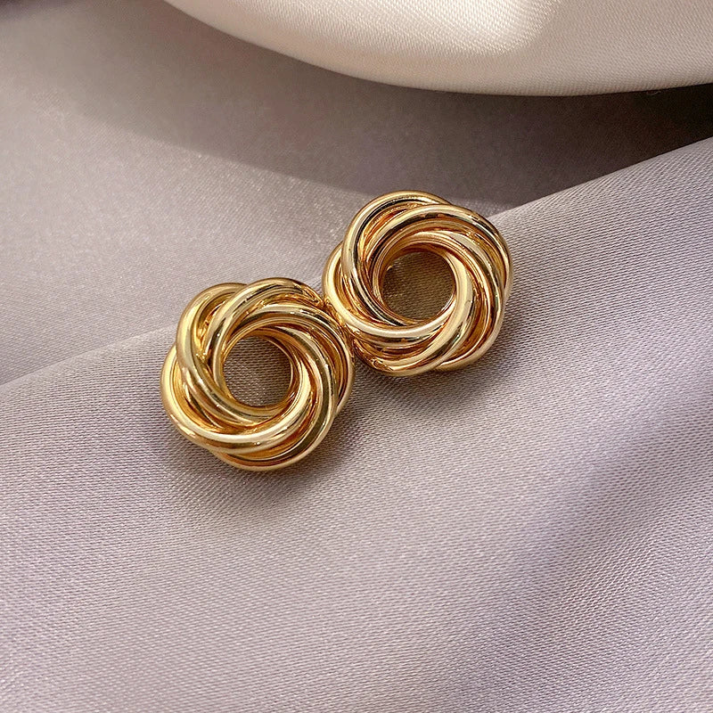 Multi-Layer Twisted Hoop Earrings | Wovetsa