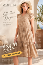 Women's tropical print tiered maxi dress - $34.99 with free shipping at Wovetsa