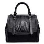 Crocodile Pattern Genuine Leather Crossbody Bag | Wovetsa