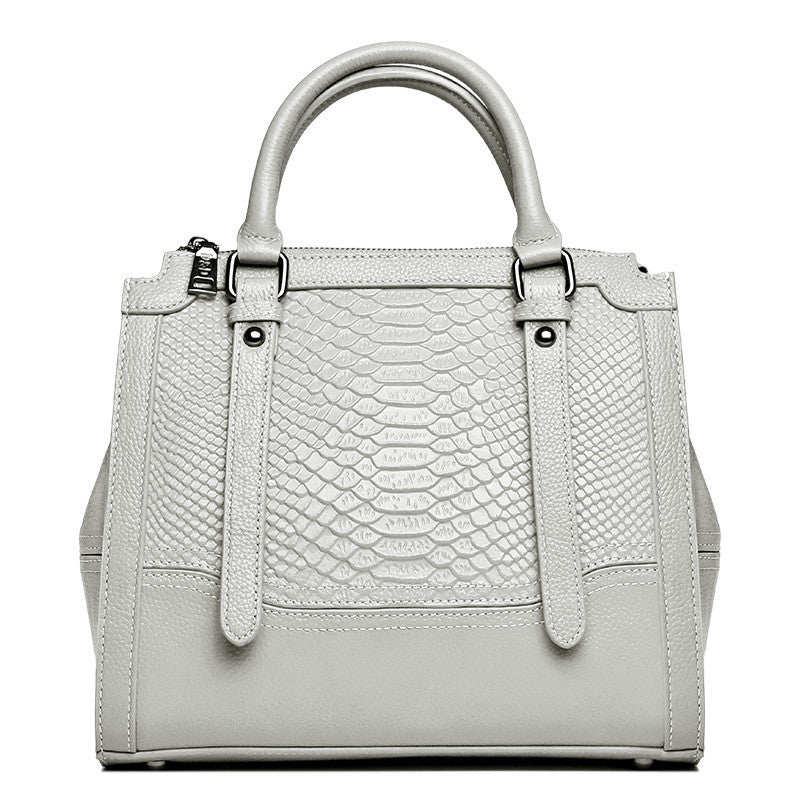 Crocodile Pattern Genuine Leather Crossbody Bag | Wovetsa