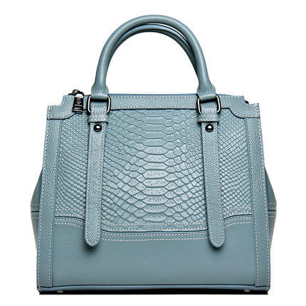 Crocodile Pattern Genuine Leather Crossbody Bag | Wovetsa