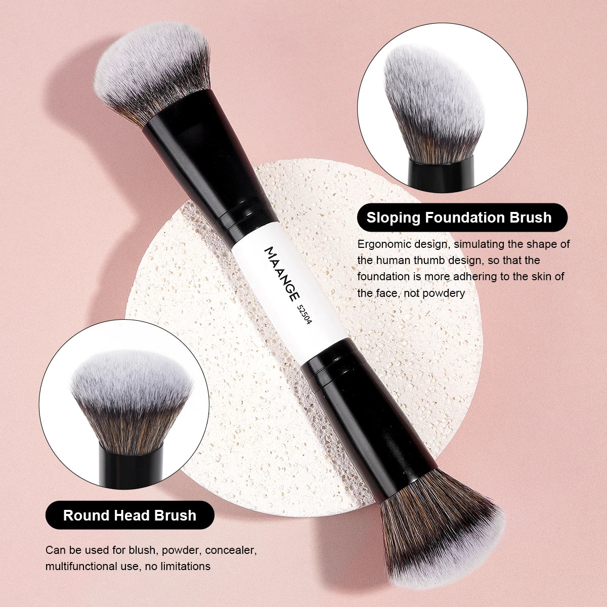 3-Piece Premium Makeup Brush Set | Wovetsa