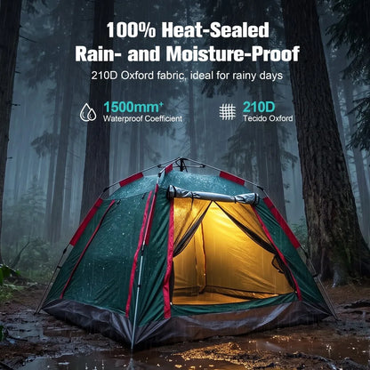Pop-Up Family Camping Tent UPF50+ | Wovetsa