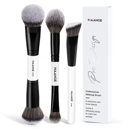 3-Piece Premium Makeup Brush Set | Wovetsa