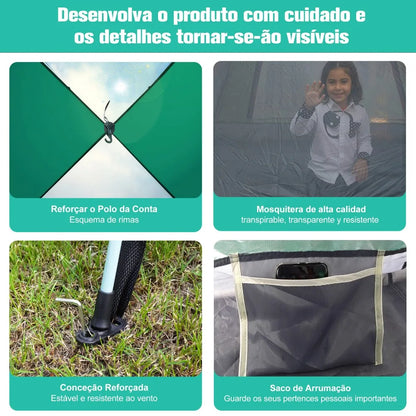 Pop-Up Family Camping Tent UPF50+ | Wovetsa