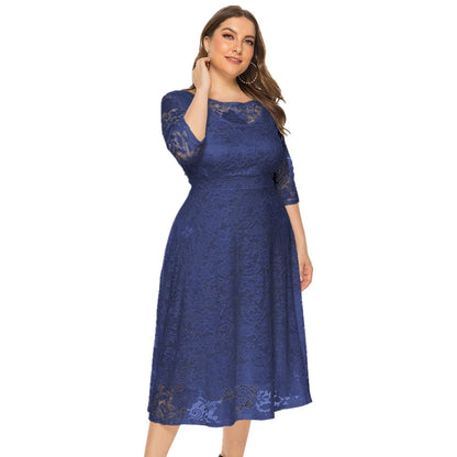 2021 New Women Plus size Dress Black White Long Sleeve Larges Big Plussize Autumn Clothes clothing Casual Wear For Female Suits