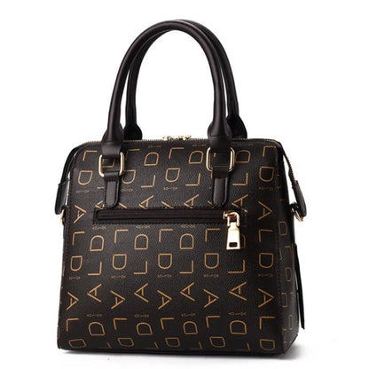 Letter & Tassel PU Top-Handle Tote Bag | Wovetsa