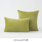 Inyahome Soft Velvet Cushion Cover Pink Grey Beige Green Pillow Cover Bedroom Sofa Decoration PillowCase 30x50cm/45x45cm Pillows