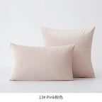 Inyahome Soft Velvet Cushion Cover Pink Grey Beige Green Pillow Cover Bedroom Sofa Decoration PillowCase 30x50cm/45x45cm Pillows