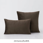 Inyahome Soft Velvet Cushion Cover Pink Grey Beige Green Pillow Cover Bedroom Sofa Decoration PillowCase 30x50cm/45x45cm Pillows