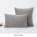 Inyahome Soft Velvet Cushion Cover Pink Grey Beige Green Pillow Cover Bedroom Sofa Decoration PillowCase 30x50cm/45x45cm Pillows