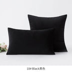 Inyahome Soft Velvet Cushion Cover Pink Grey Beige Green Pillow Cover Bedroom Sofa Decoration PillowCase 30x50cm/45x45cm Pillows
