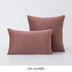 Inyahome Soft Velvet Cushion Cover Pink Grey Beige Green Pillow Cover Bedroom Sofa Decoration PillowCase 30x50cm/45x45cm Pillows