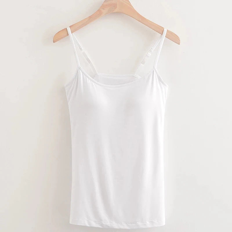 Padded Bra Camisole Tank Top | Wovetsa