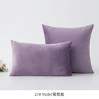 Inyahome Soft Velvet Cushion Cover Pink Grey Beige Green Pillow Cover Bedroom Sofa Decoration PillowCase 30x50cm/45x45cm Pillows