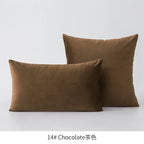 Inyahome Soft Velvet Cushion Cover Pink Grey Beige Green Pillow Cover Bedroom Sofa Decoration PillowCase 30x50cm/45x45cm Pillows