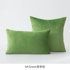 Inyahome Soft Velvet Cushion Cover Pink Grey Beige Green Pillow Cover Bedroom Sofa Decoration PillowCase 30x50cm/45x45cm Pillows