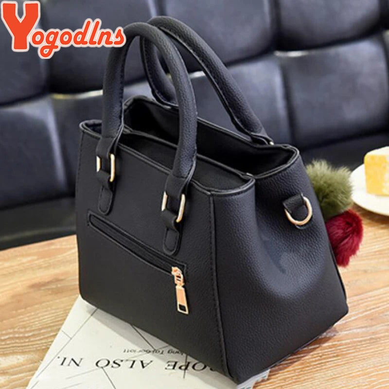 Embossed PU Tote Bag with Tassel & Bead Pendant | Wovetsa
