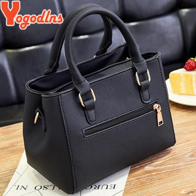 Embossed PU Tote Bag with Tassel & Bead Pendant | Wovetsa