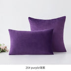 Inyahome Soft Velvet Cushion Cover Pink Grey Beige Green Pillow Cover Bedroom Sofa Decoration PillowCase 30x50cm/45x45cm Pillows