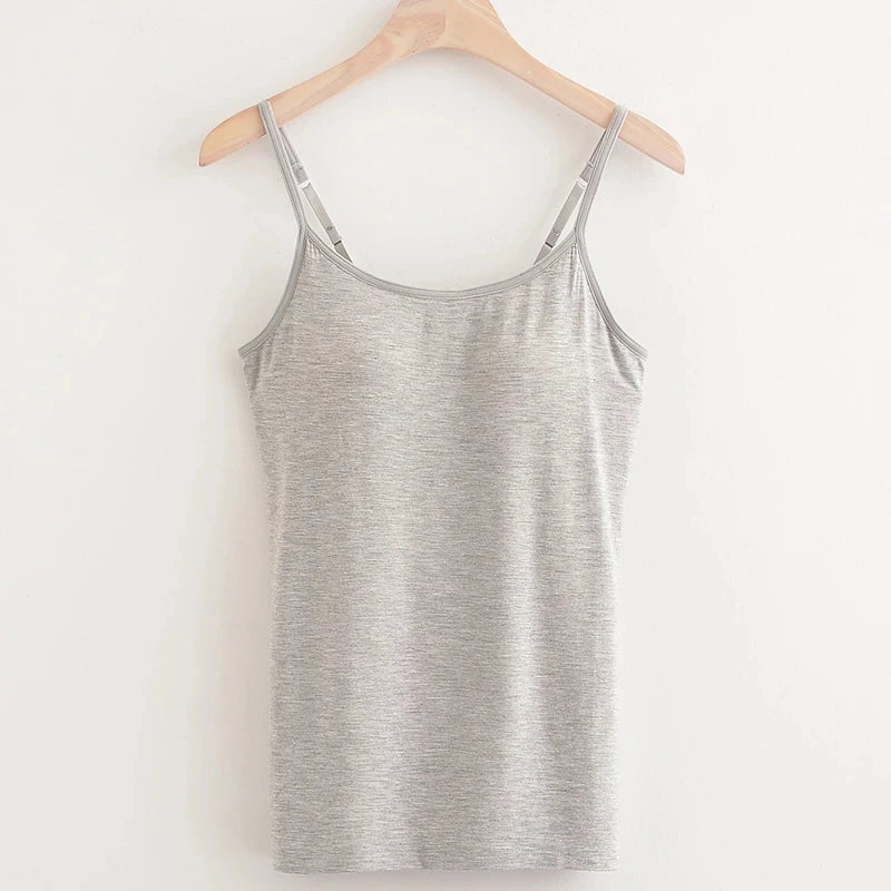 Padded Bra Camisole Tank Top | Wovetsa