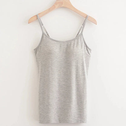 Padded Bra Camisole Tank Top | Wovetsa