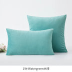 Inyahome Soft Velvet Cushion Cover Pink Grey Beige Green Pillow Cover Bedroom Sofa Decoration PillowCase 30x50cm/45x45cm Pillows