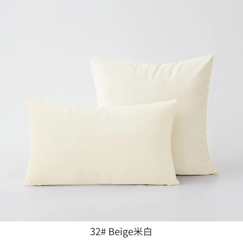 Inyahome Soft Velvet Cushion Cover Pink Grey Beige Green Pillow Cover Bedroom Sofa Decoration PillowCase 30x50cm/45x45cm Pillows