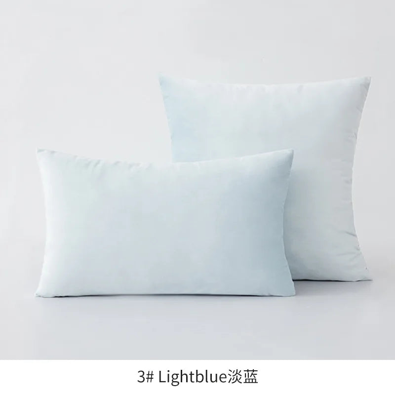 Inyahome Soft Velvet Cushion Cover Pink Grey Beige Green Pillow Cover Bedroom Sofa Decoration PillowCase 30x50cm/45x45cm Pillows
