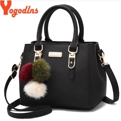 Embossed PU Tote Bag with Tassel & Bead Pendant | Wovetsa