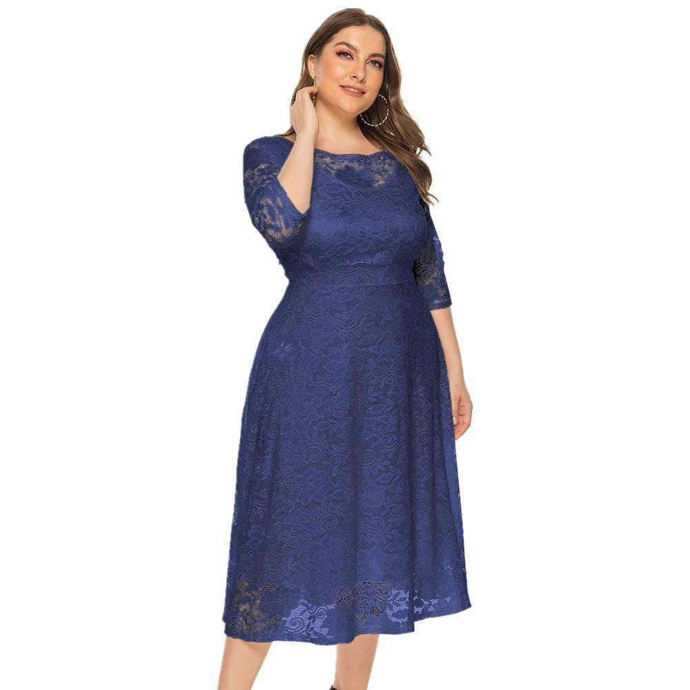 2021 New Women Plus size Dress Black White Long Sleeve Larges Big Plussize Autumn Clothes clothing Casual Wear For Female Suits