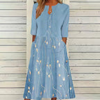 Floral Print Vest Dress & Cardigan Two-Piece Set | Wovetsa