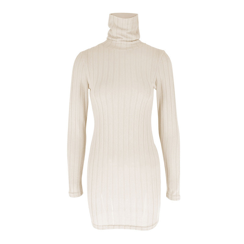 Round Neck Long Sleeve Bodycon Mini Dress | Wovetsa