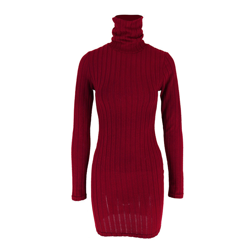 Round Neck Long Sleeve Bodycon Mini Dress | Wovetsa