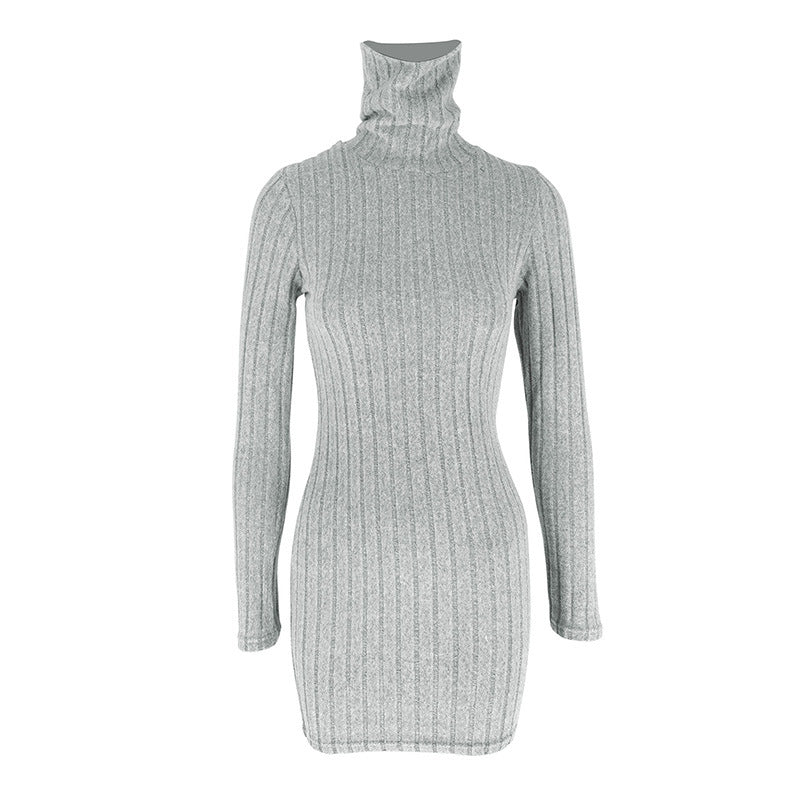 Round Neck Long Sleeve Bodycon Mini Dress | Wovetsa