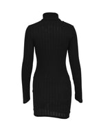 Round Neck Long Sleeve Bodycon Mini Dress | Wovetsa