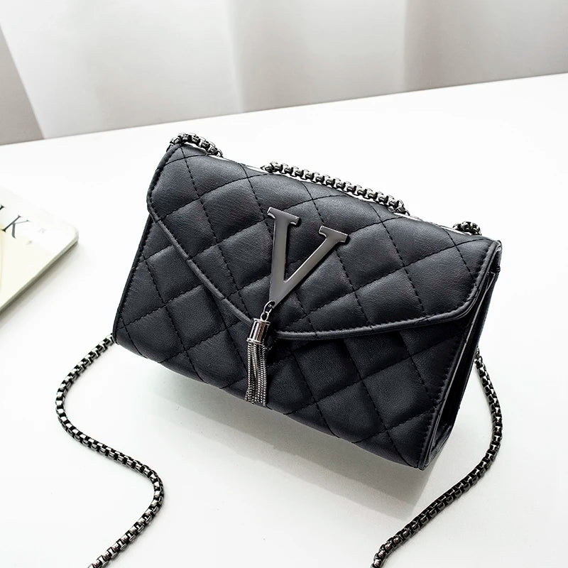Quilted Plaid PU Flap Shoulder & Crossbody Bag | Wovetsa