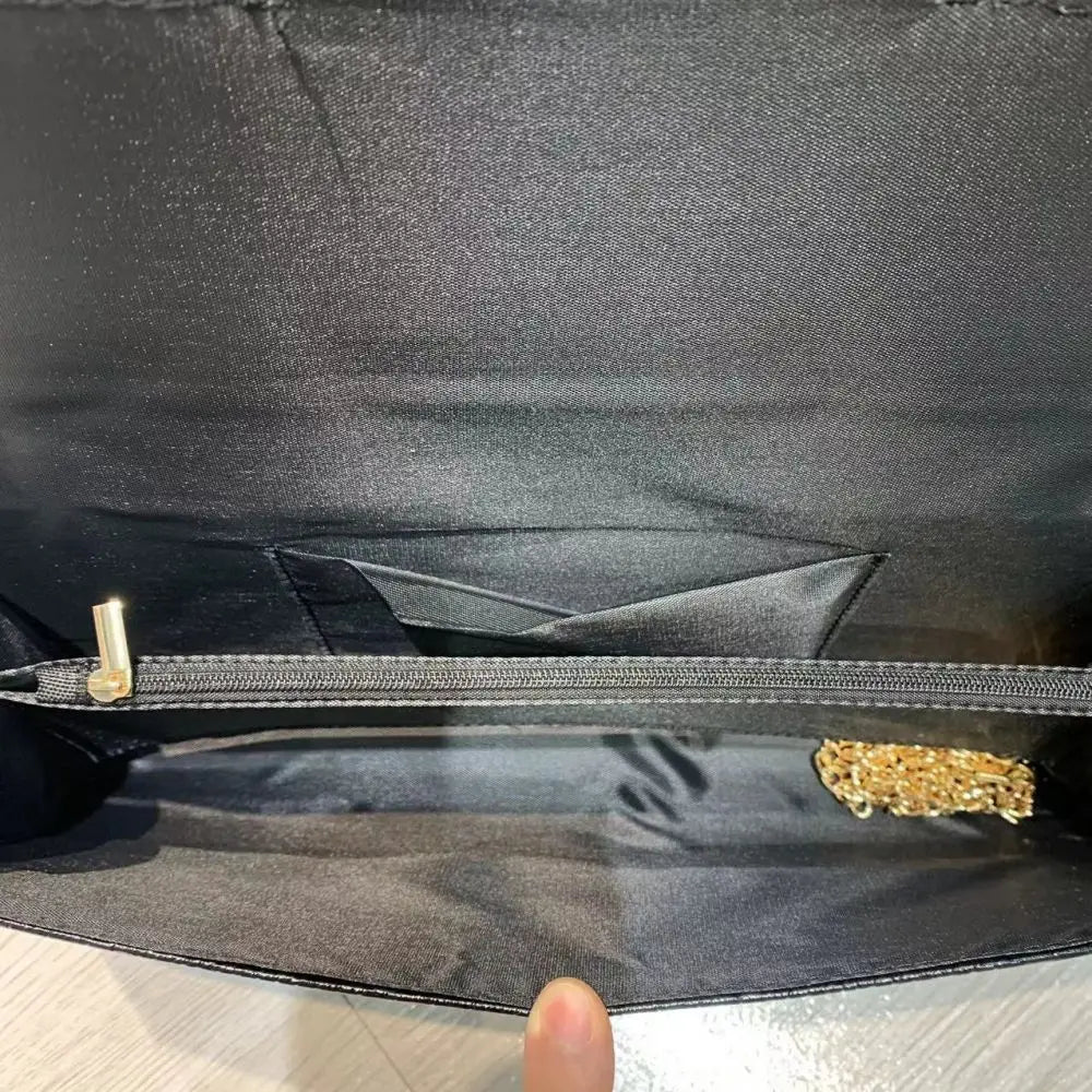 Crocodile Pattern Structured Clutch Handbag | Wovetsa