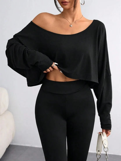 Asymmetric Neck Sleeveless Stretch Knit Top | Wovetsa