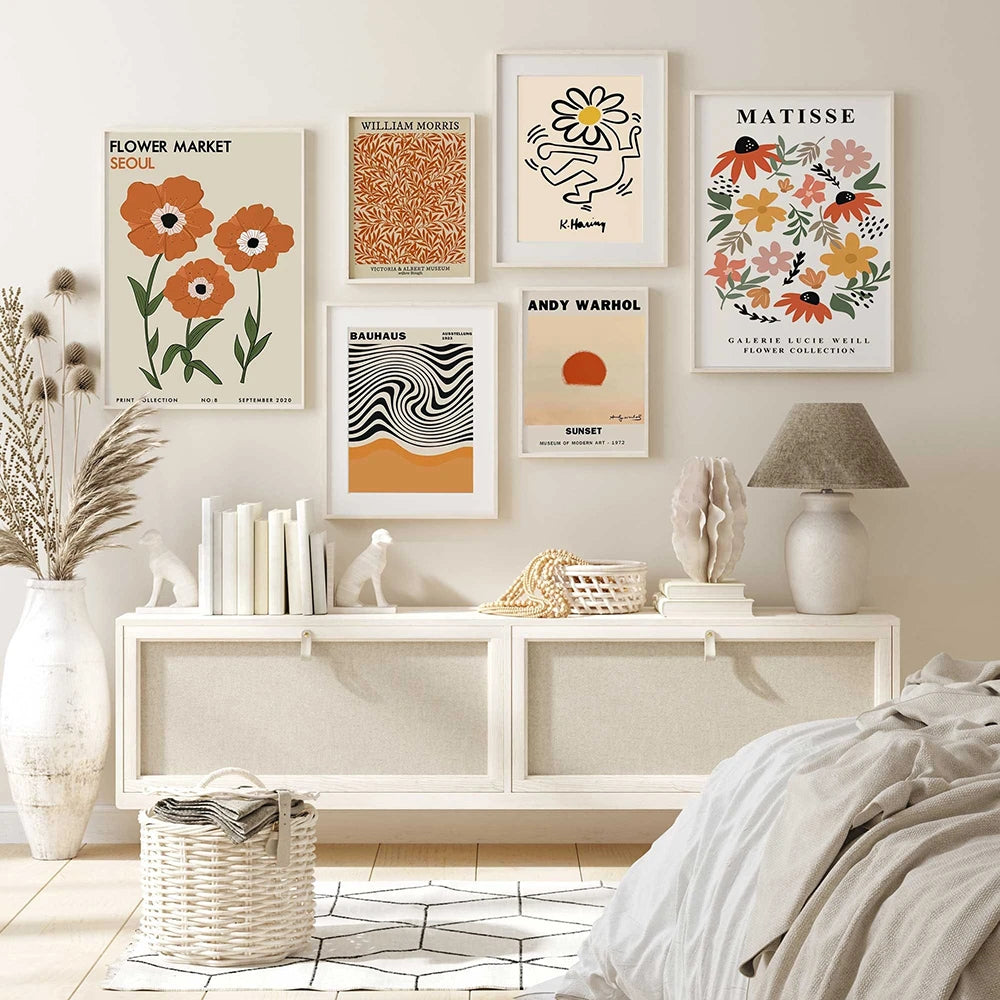 Abstract Art Poster Print Yayoi Kusama Matisse Rothko | Wovetsa