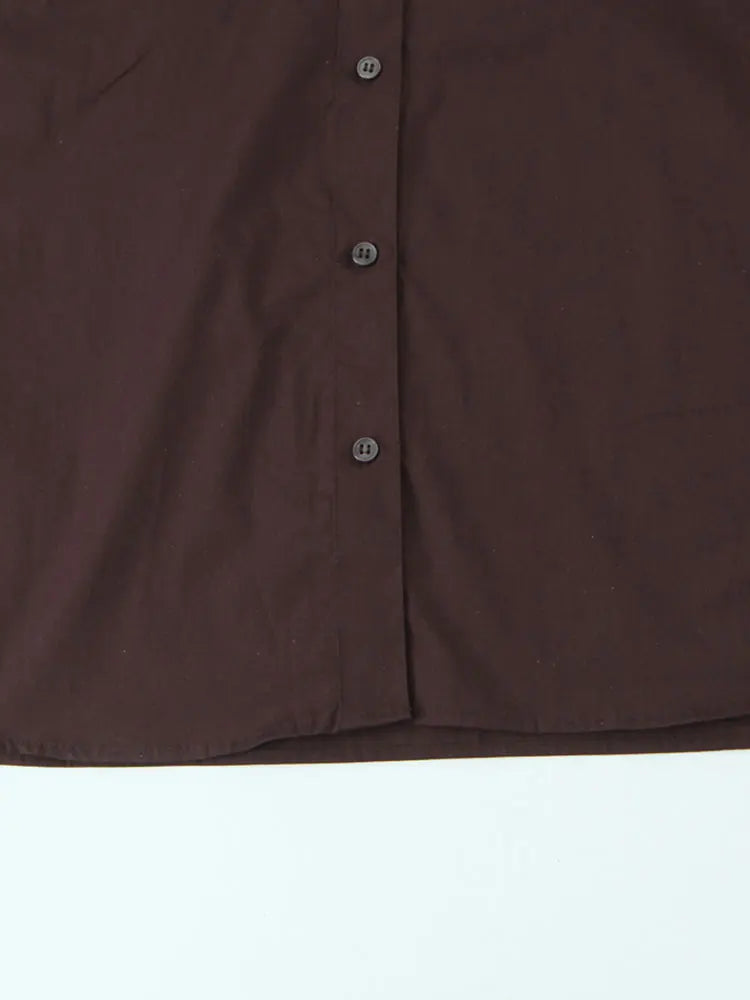 Scarf-Detail Loose Shirt | Wovetsa