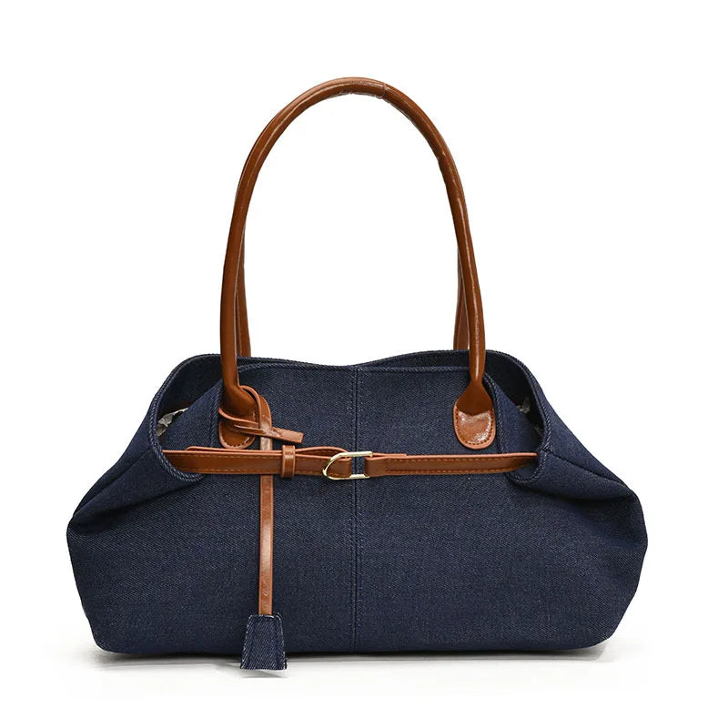 Denim Shoulder Bag | Wovetsa